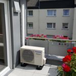 Klimagerät auf dem Balkon
